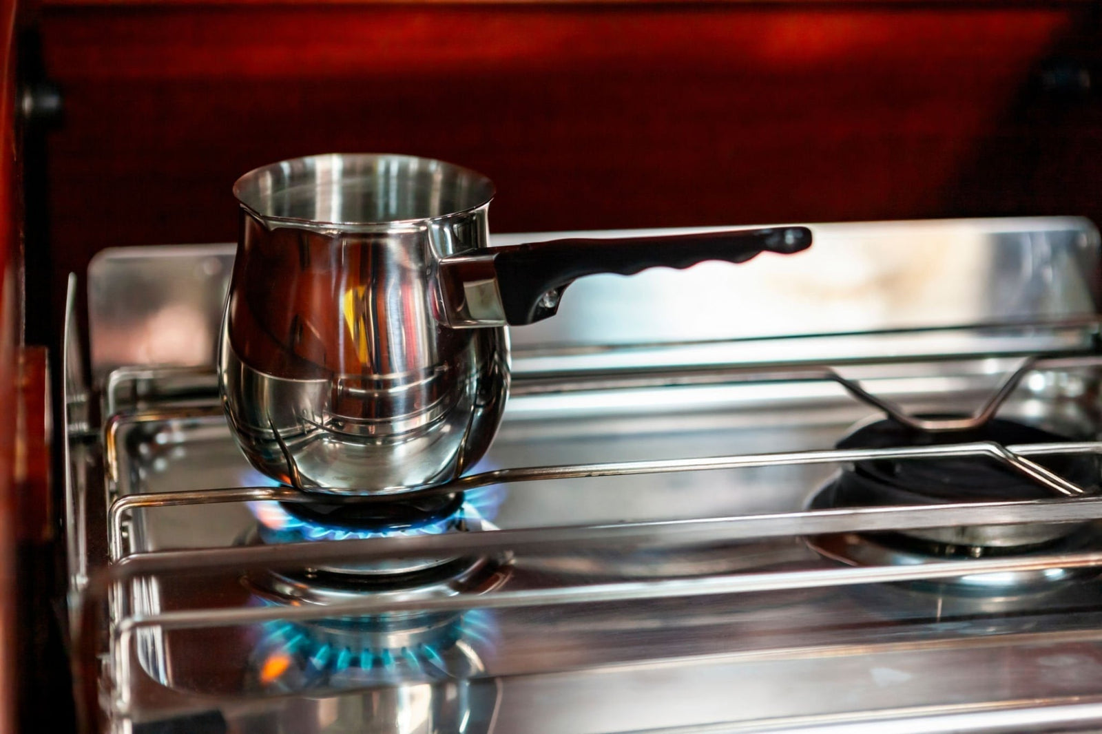 Stovetop flat whites and mochas at home